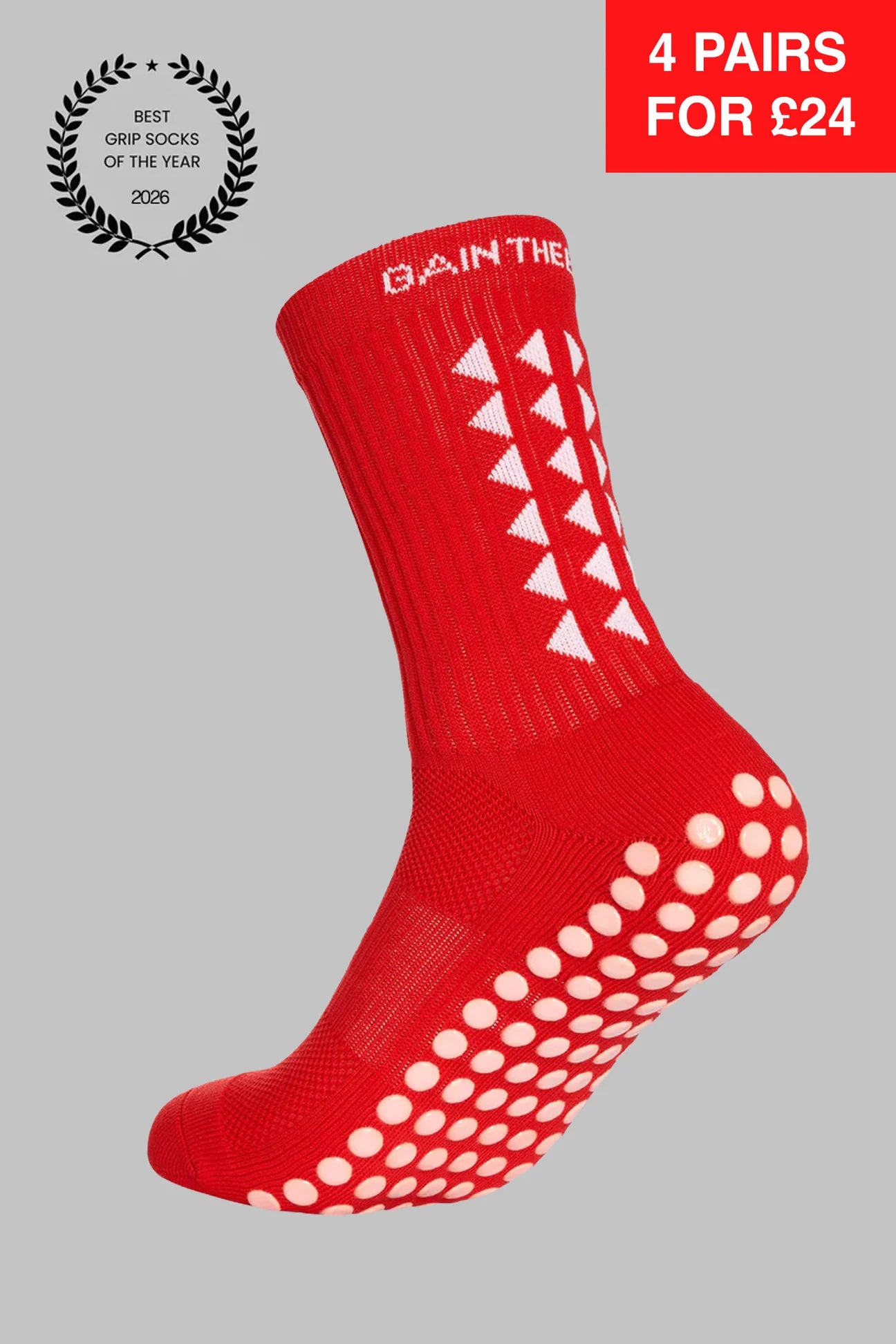 GRIP SOCKS 3.0 MidCalf Length - White