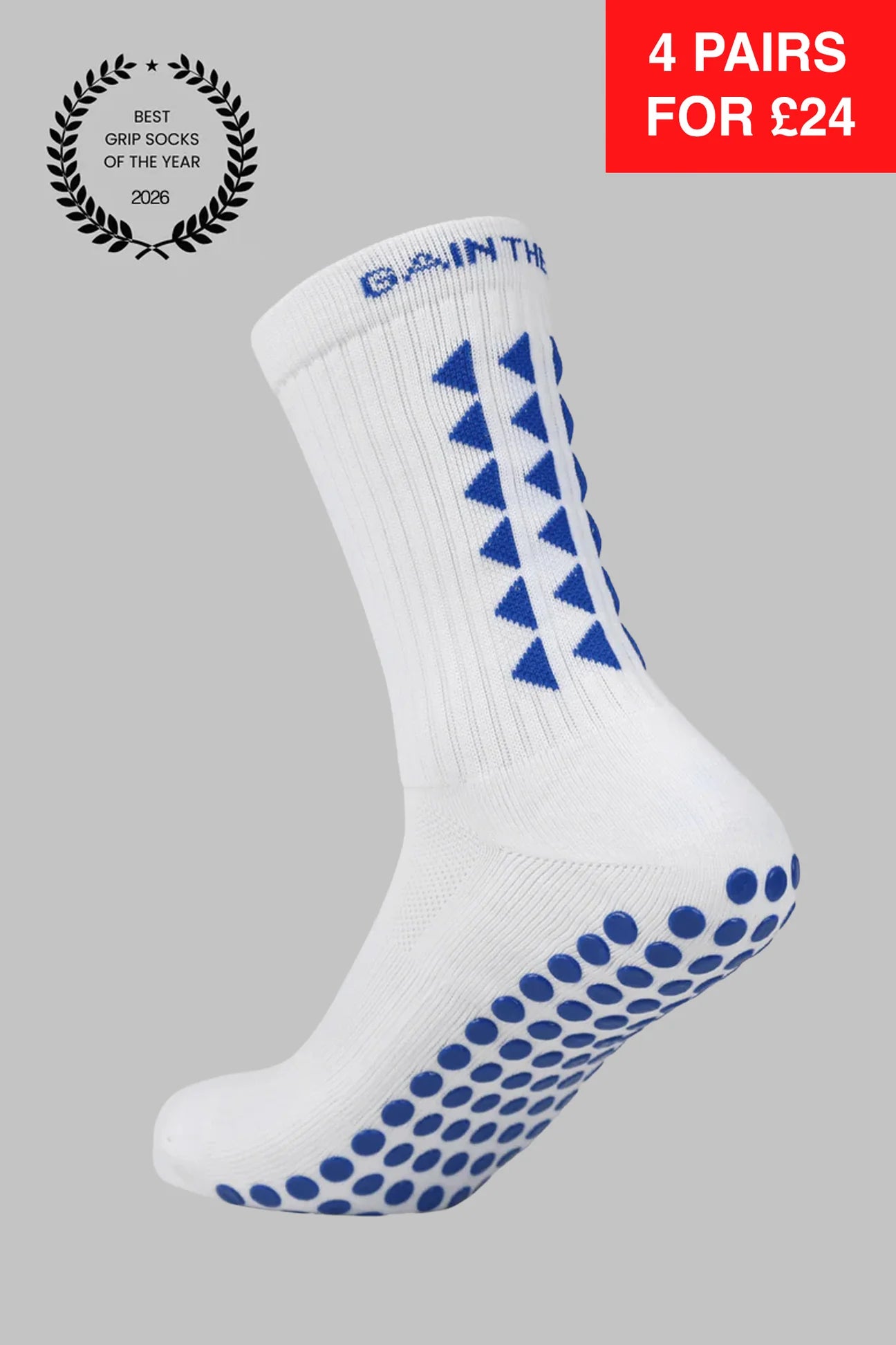 GRIP SOCKS 3.0 MidCalf Length - White